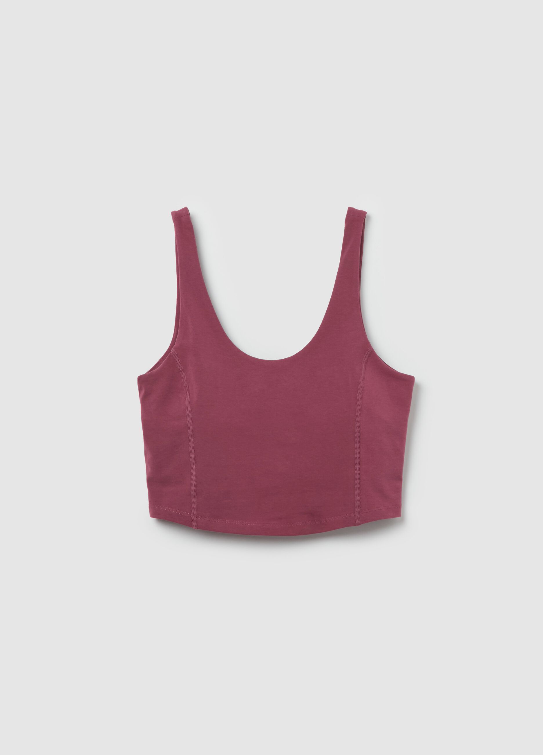 AI•KI stretch organic cotton crop top