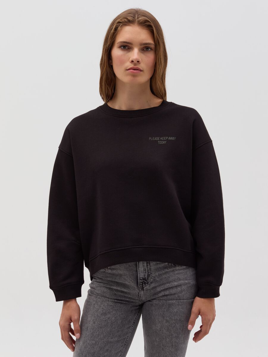 Essential oversized sweatshirt with lettering embroidery_1