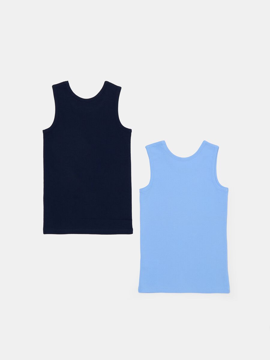 Two-pack racerback vests with ribbed edging_1