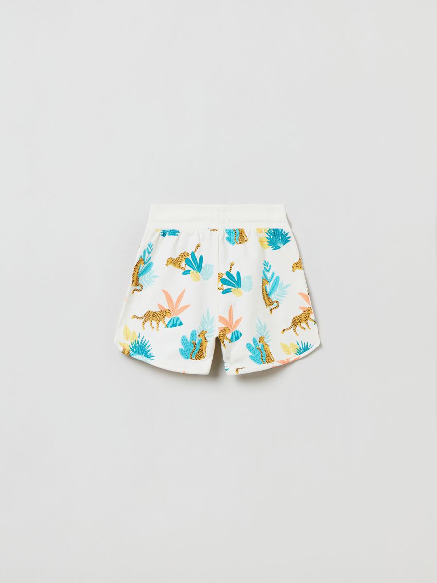 Shorts in cotone con stampa all-over_2