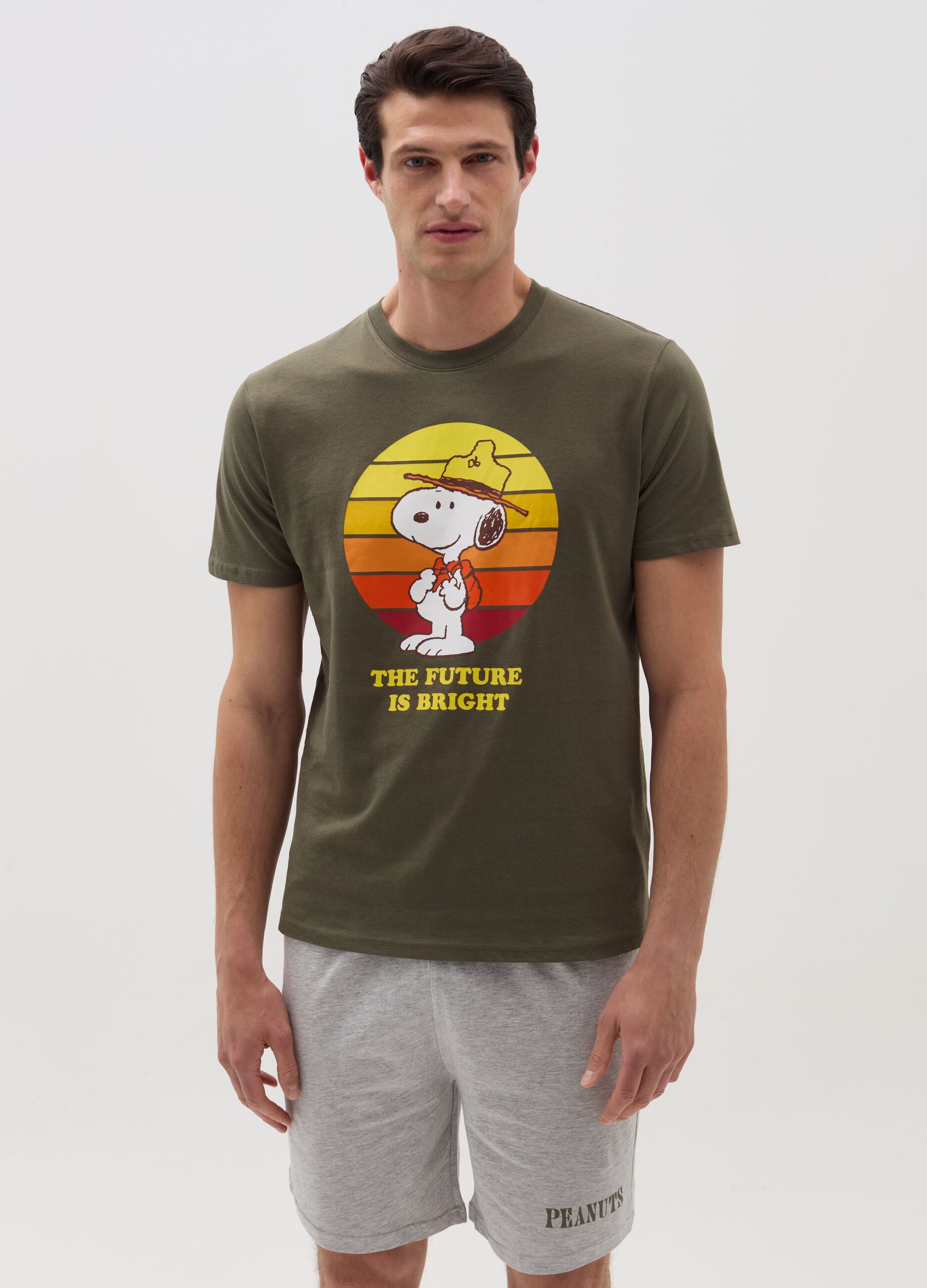 Cotton pyjamas with Snoopy print