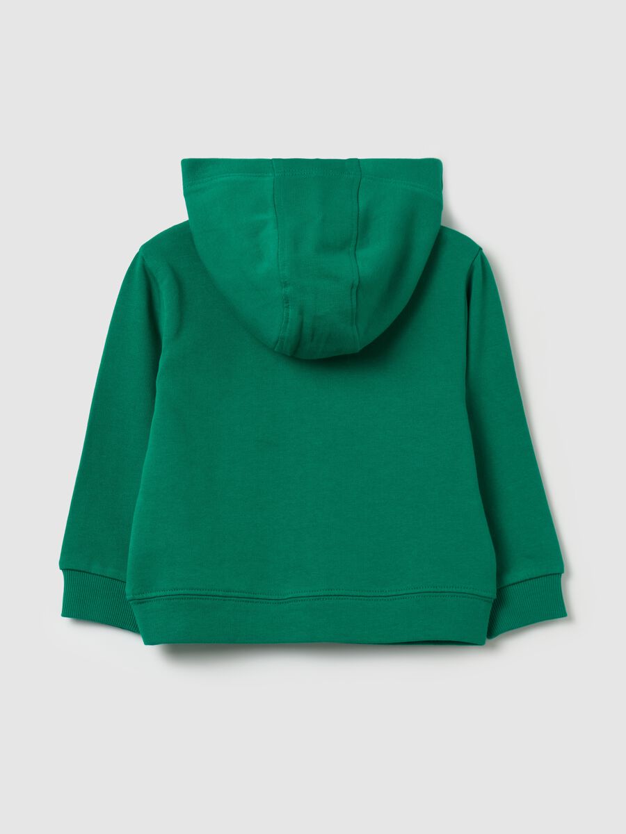 Full-zip sweatshirt in French terry with hood_1