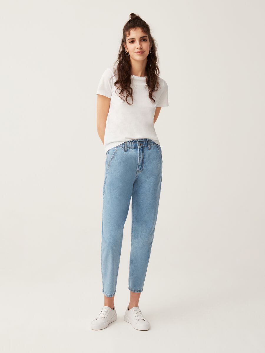 Slouchy-fit cropped jeans_0