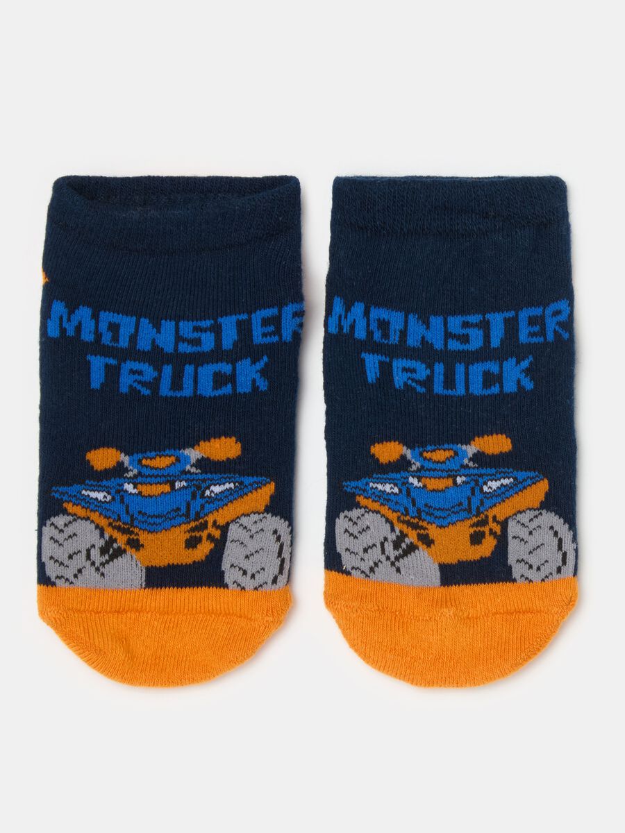 Slipper socks with Monster Truck design_0