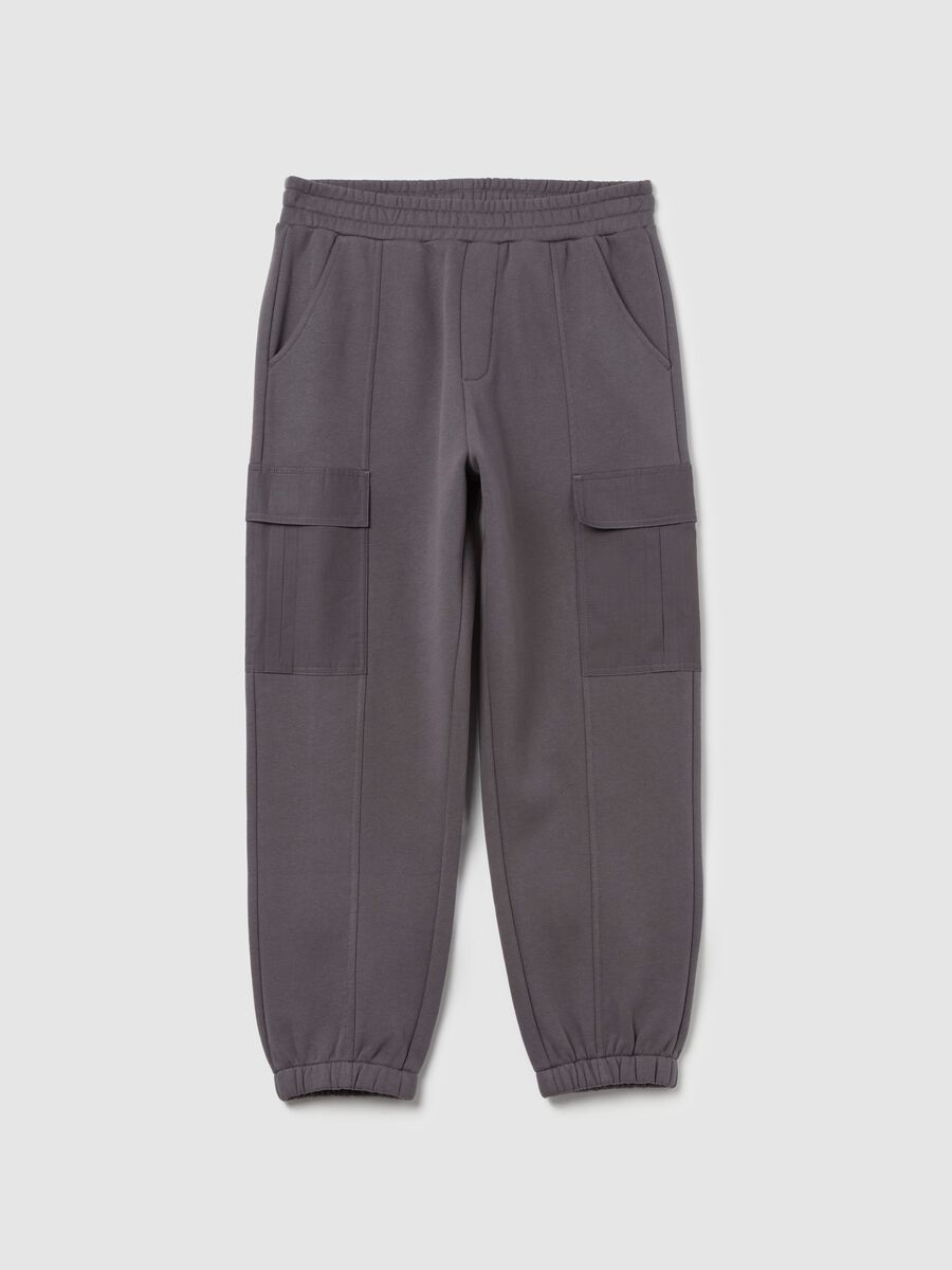 Fleece cargo joggers_4