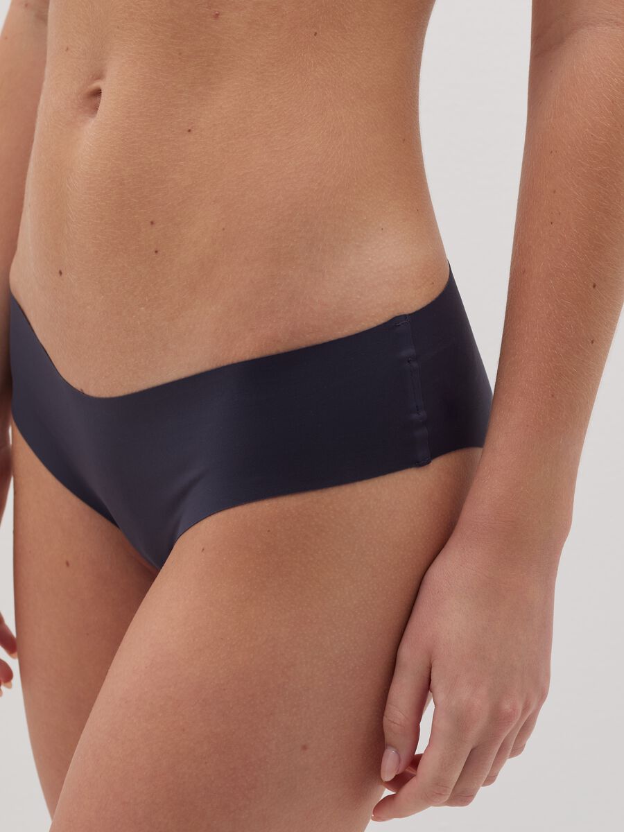 The One seamless briefs with high waist in microfibre_3