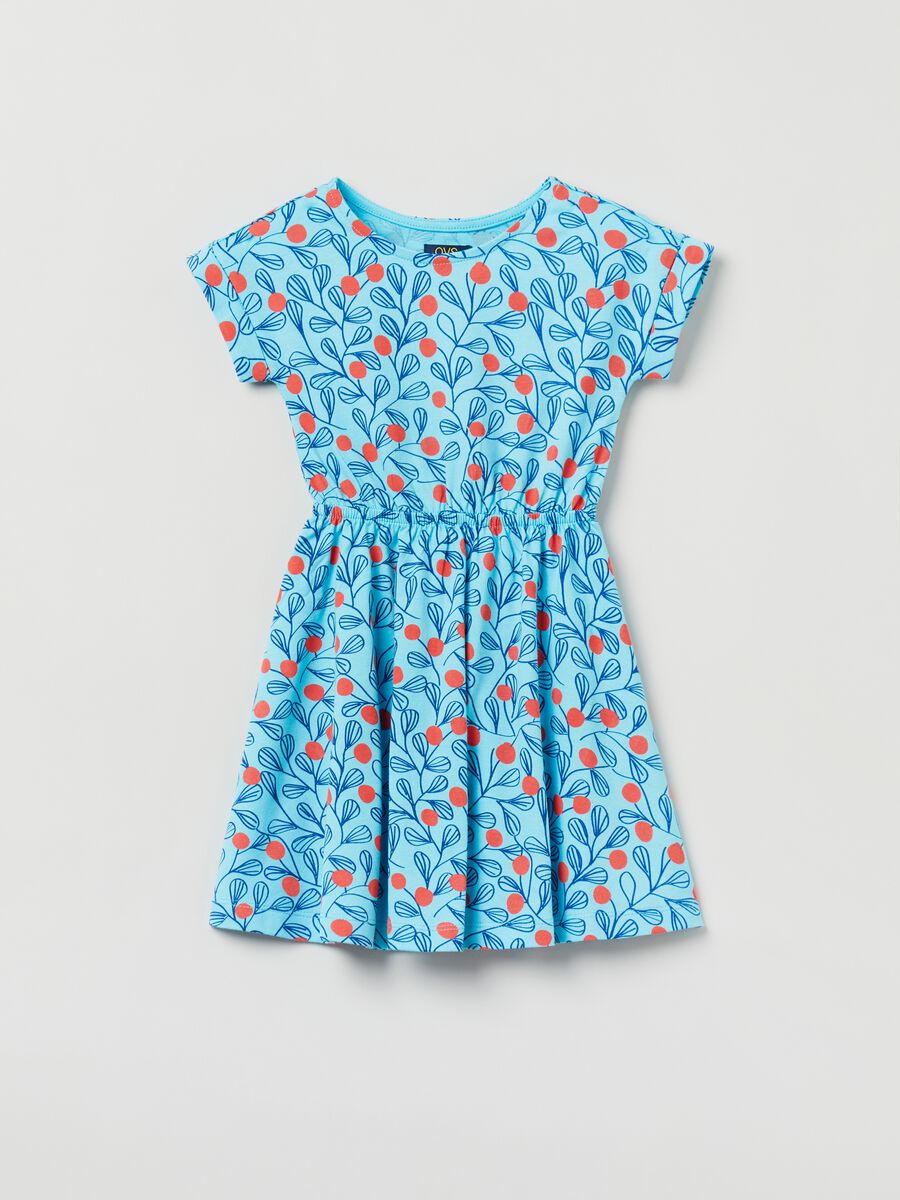 Cotton dress with print_0