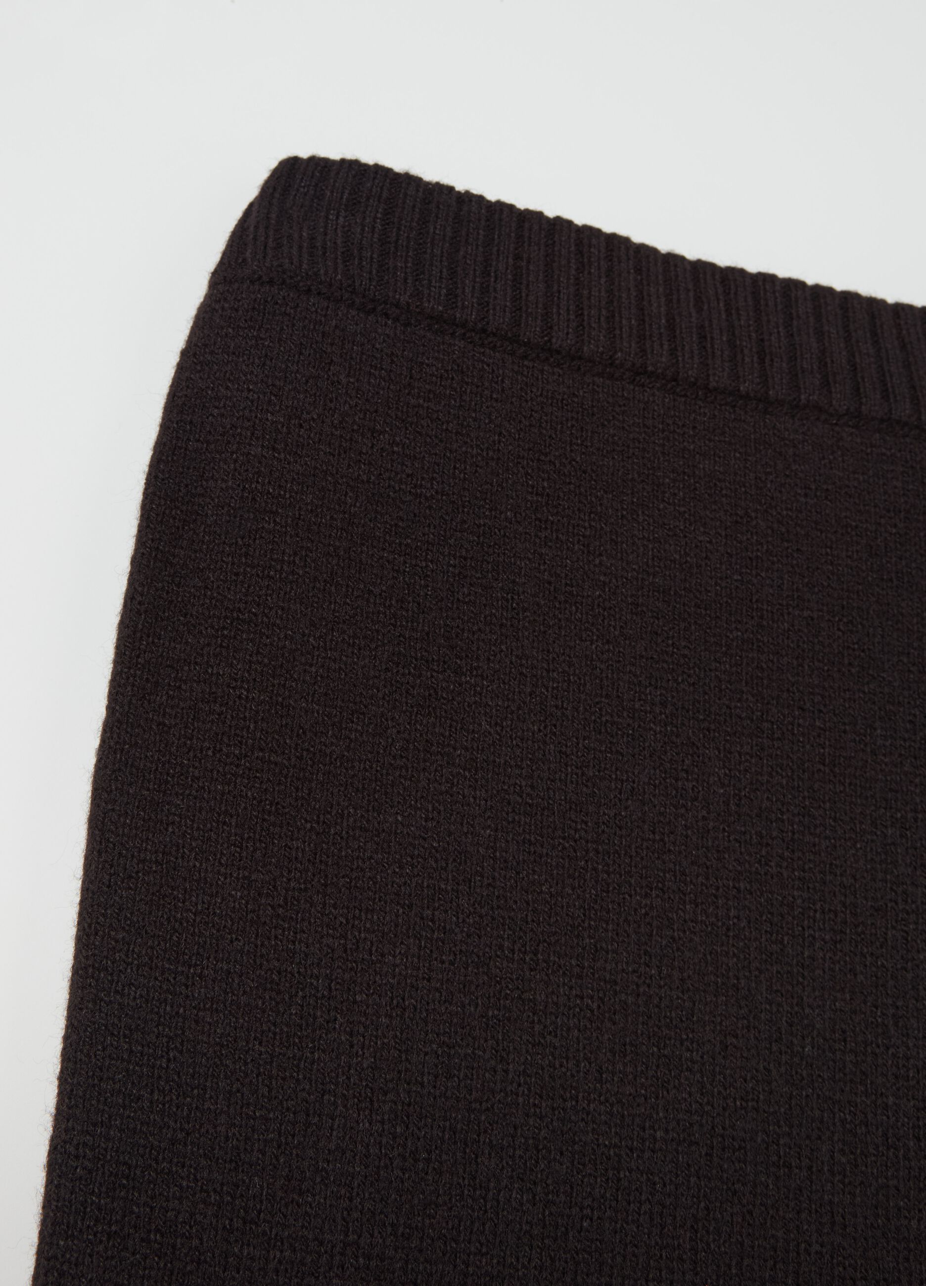 Contemporary knit miniskirt