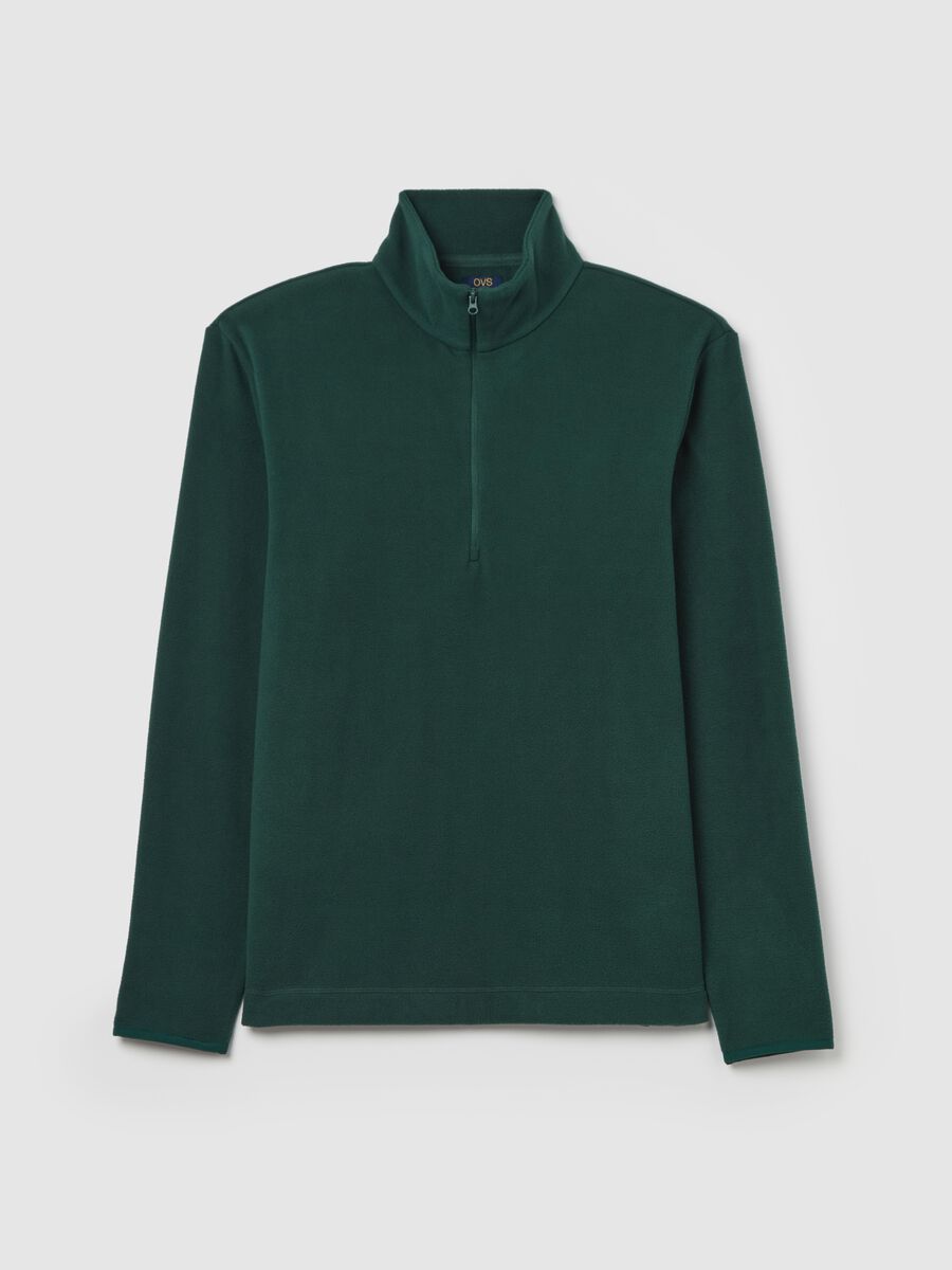 Half-zip sweatshirt in fleece_4