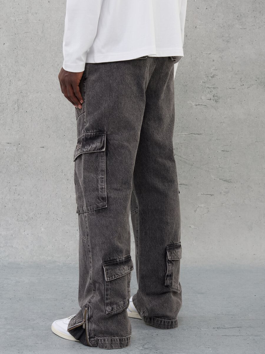 Denim Cargo Pants Vintage Grey_2