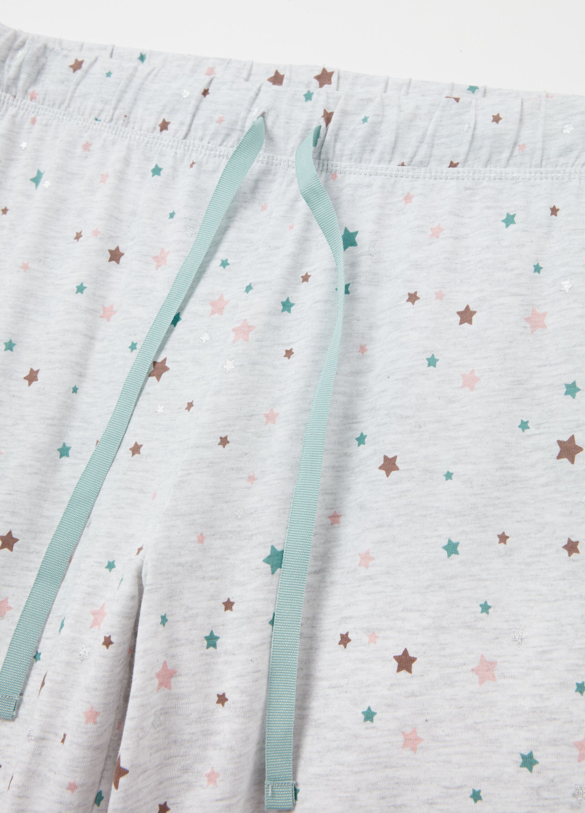 Long pyjamas with small stars print