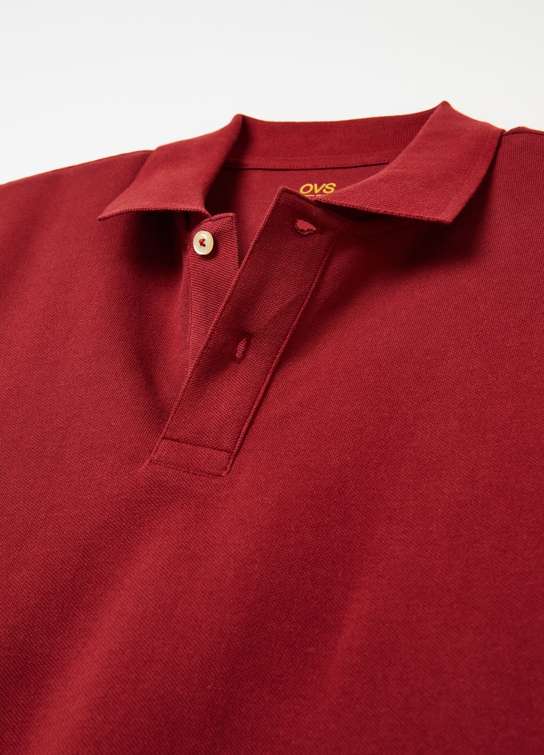 Cotton pique polo shirt