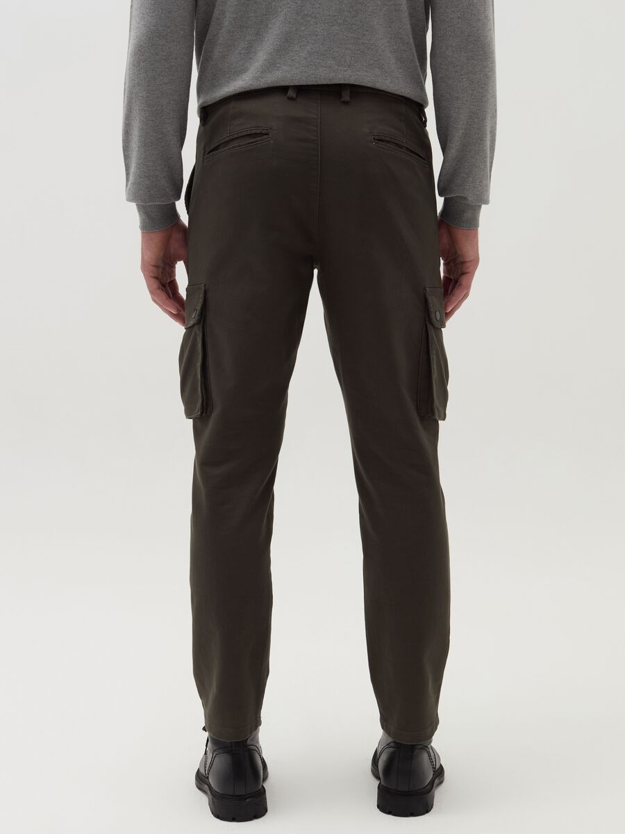 Cargo trousers in stretch cotton_2