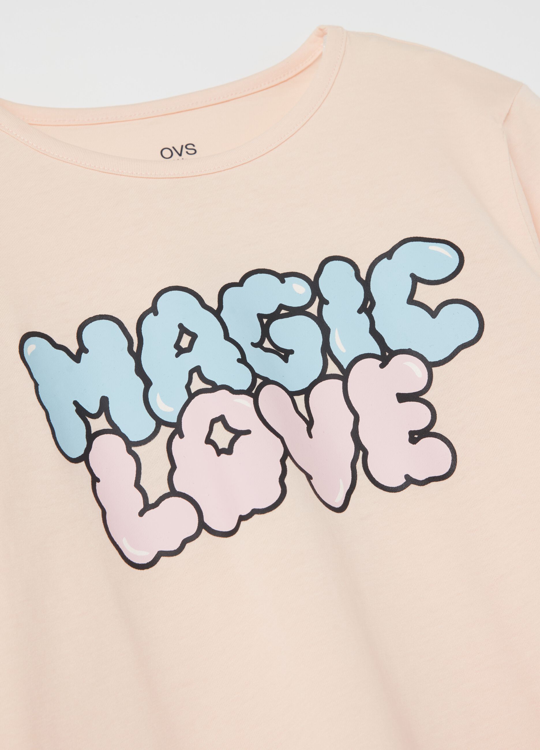 Pijama de algodón orgánico estampado "MAGIC LOVE"