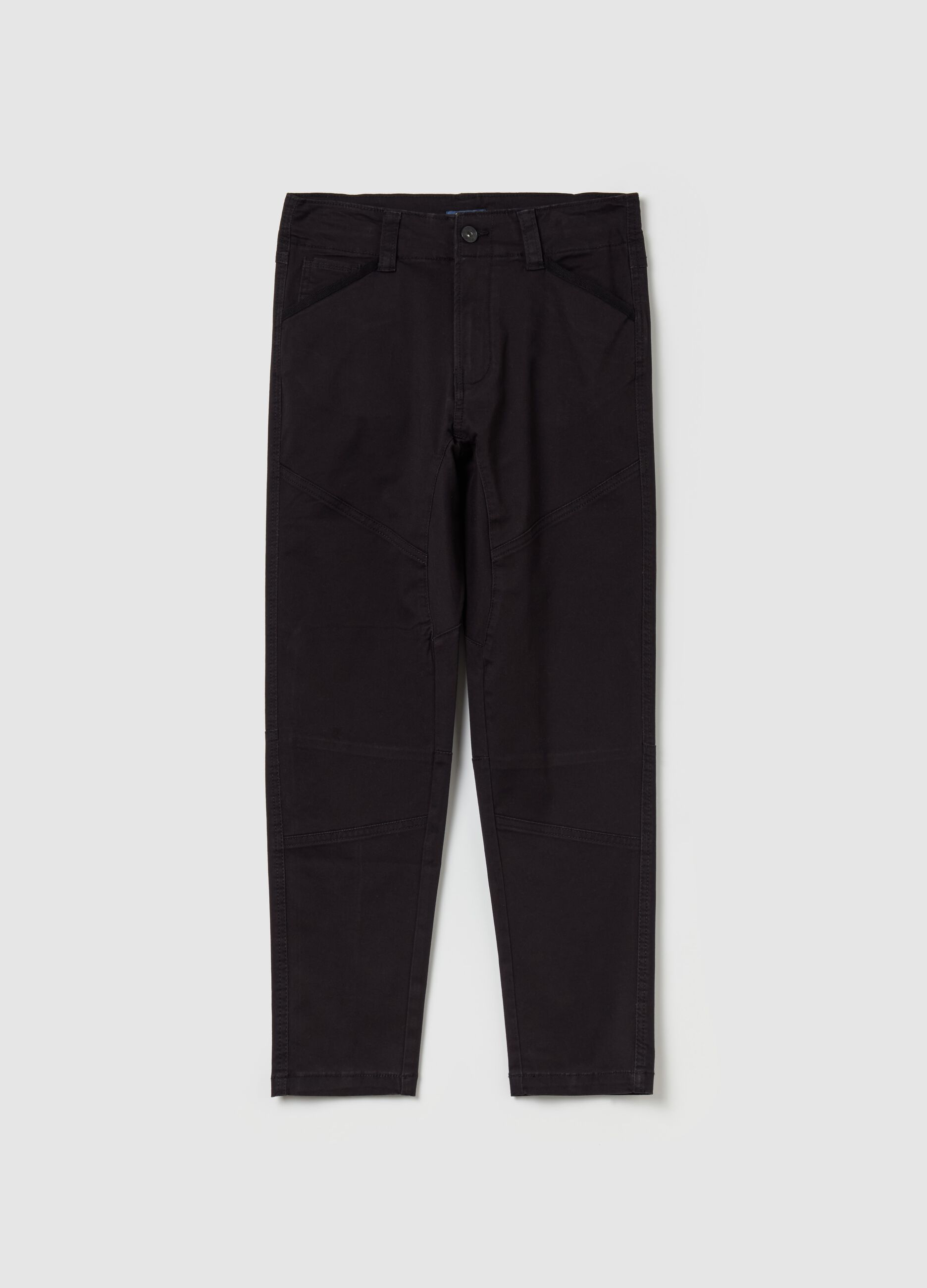 Pantalone regular fit in twill stretch