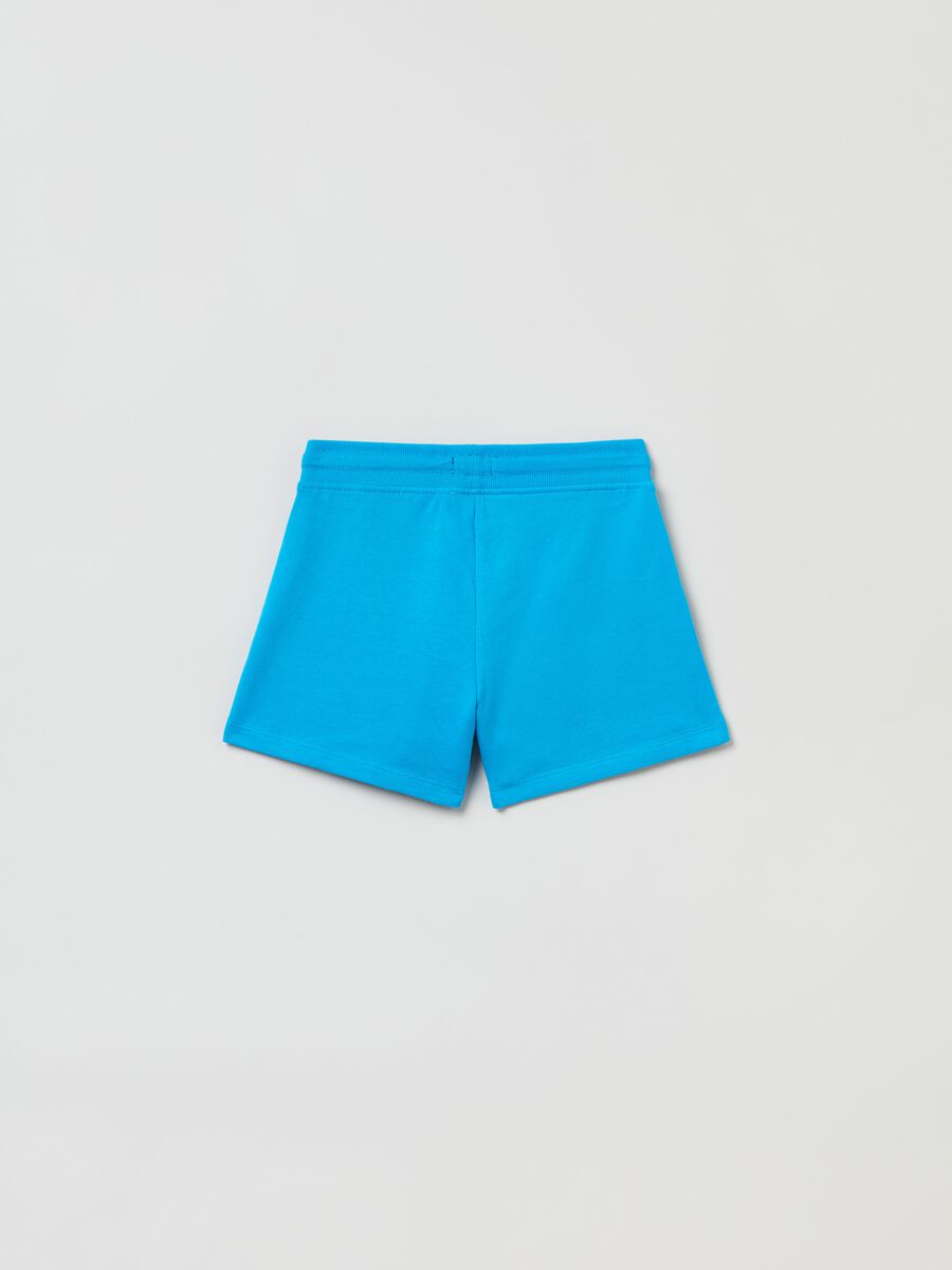 Fleece shorts with drawstring_1