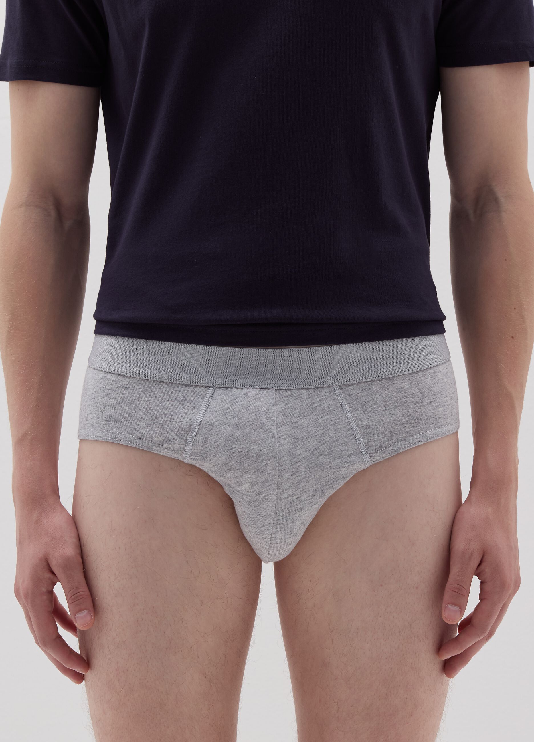 Stretch organic cotton briefs