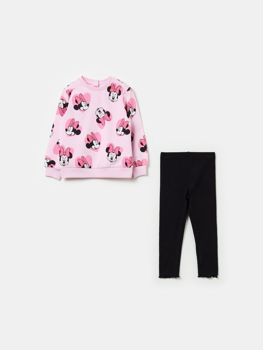 Fleece jogging set with Minnie Mouse print_0