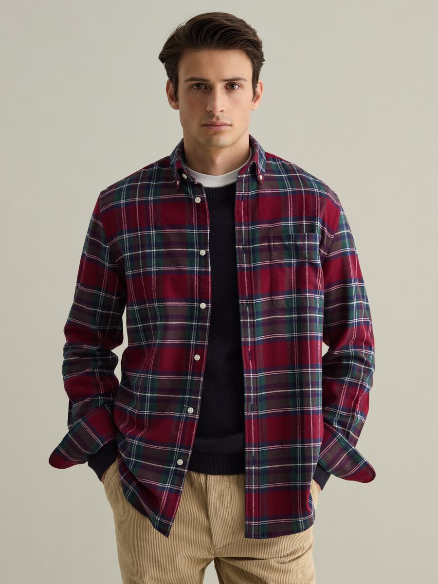 Chequered flannel shirt with pocket_1