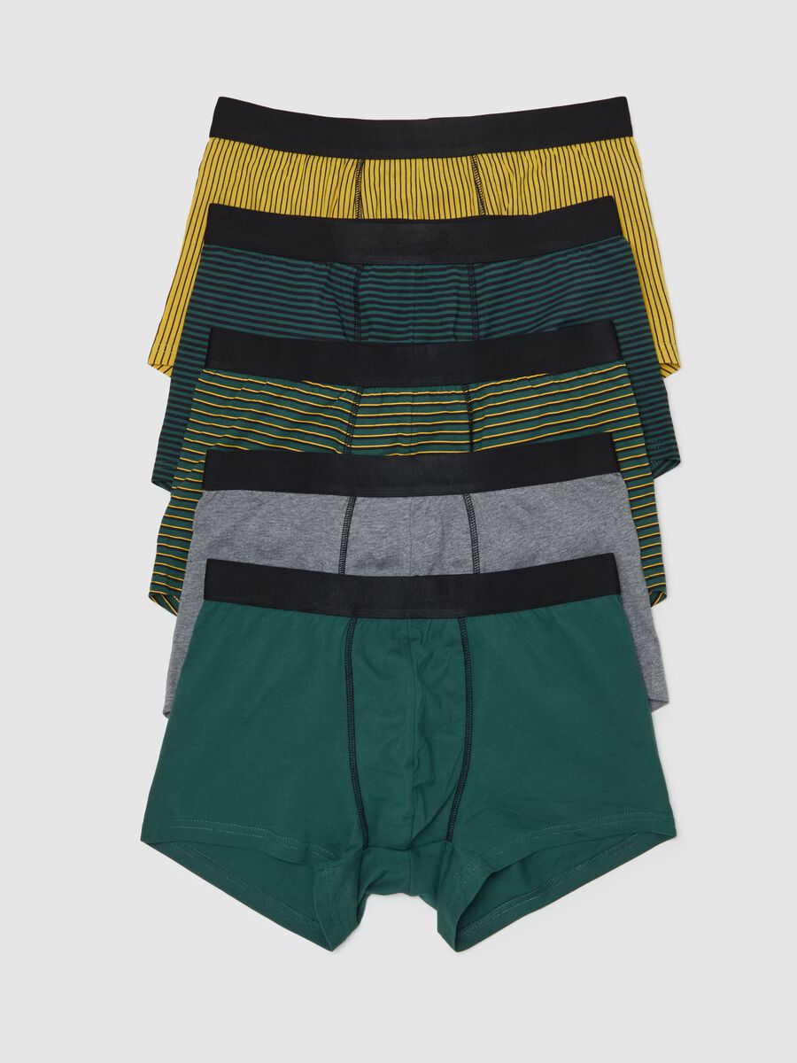 Five-pack striped organic cotton boxer shorts_4