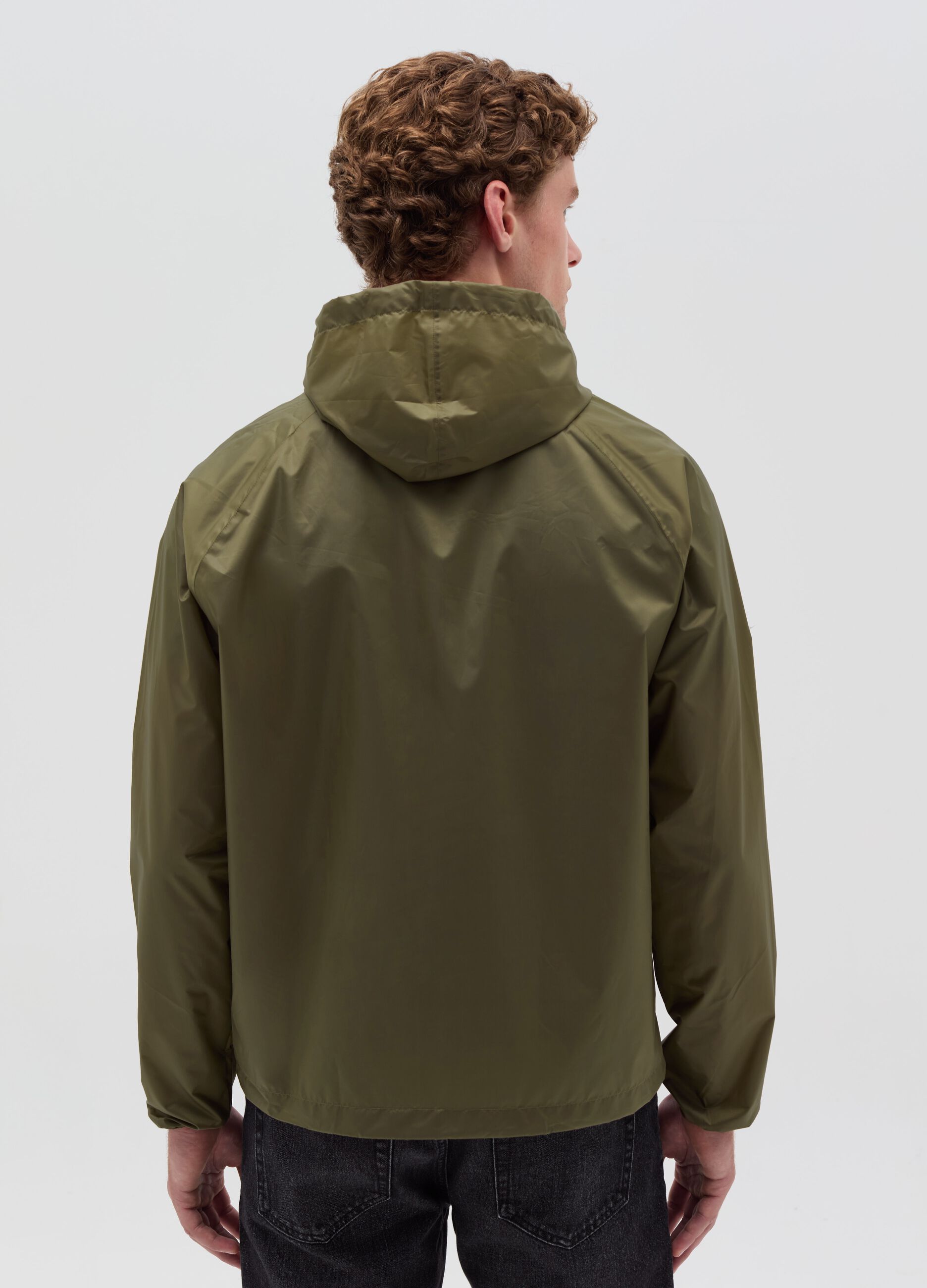 Essential waterproof half-zip jacket