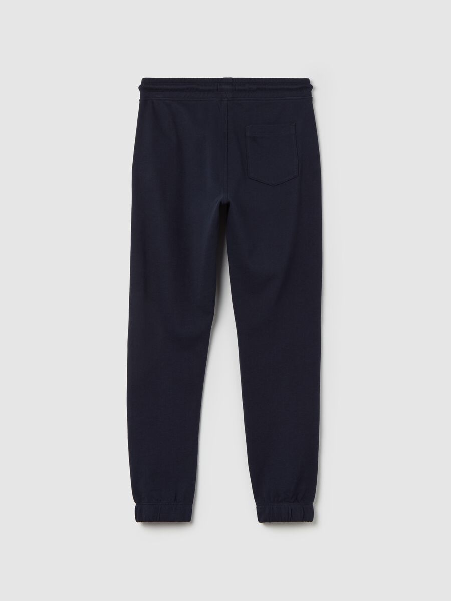 Joggers in felpa con stampa stemma college_1