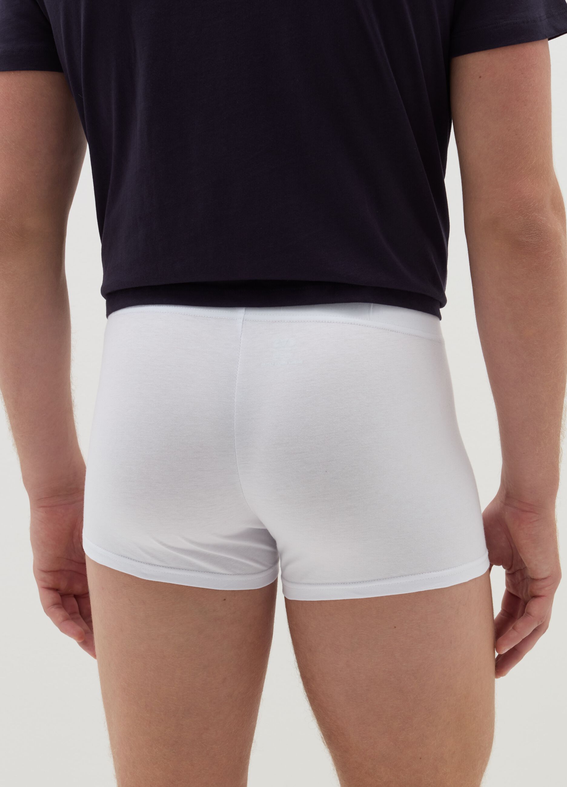 Three-pack organic cotton boxer shorts