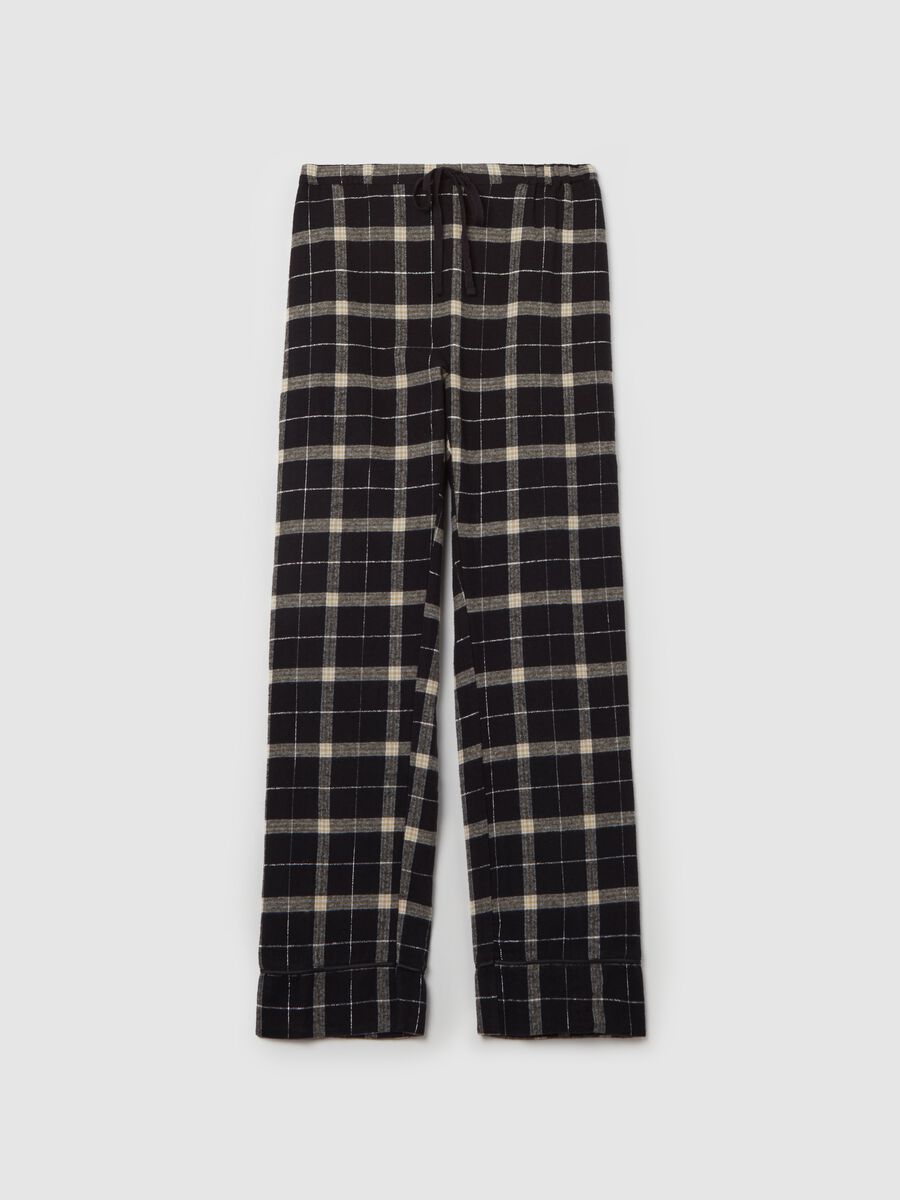 Check pyjama bottoms with lurex_4