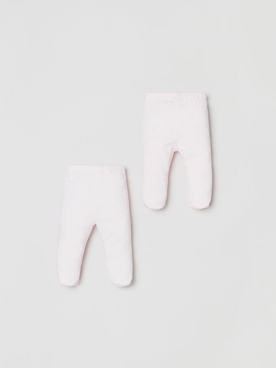 Two-pack cotton baby leggings_1