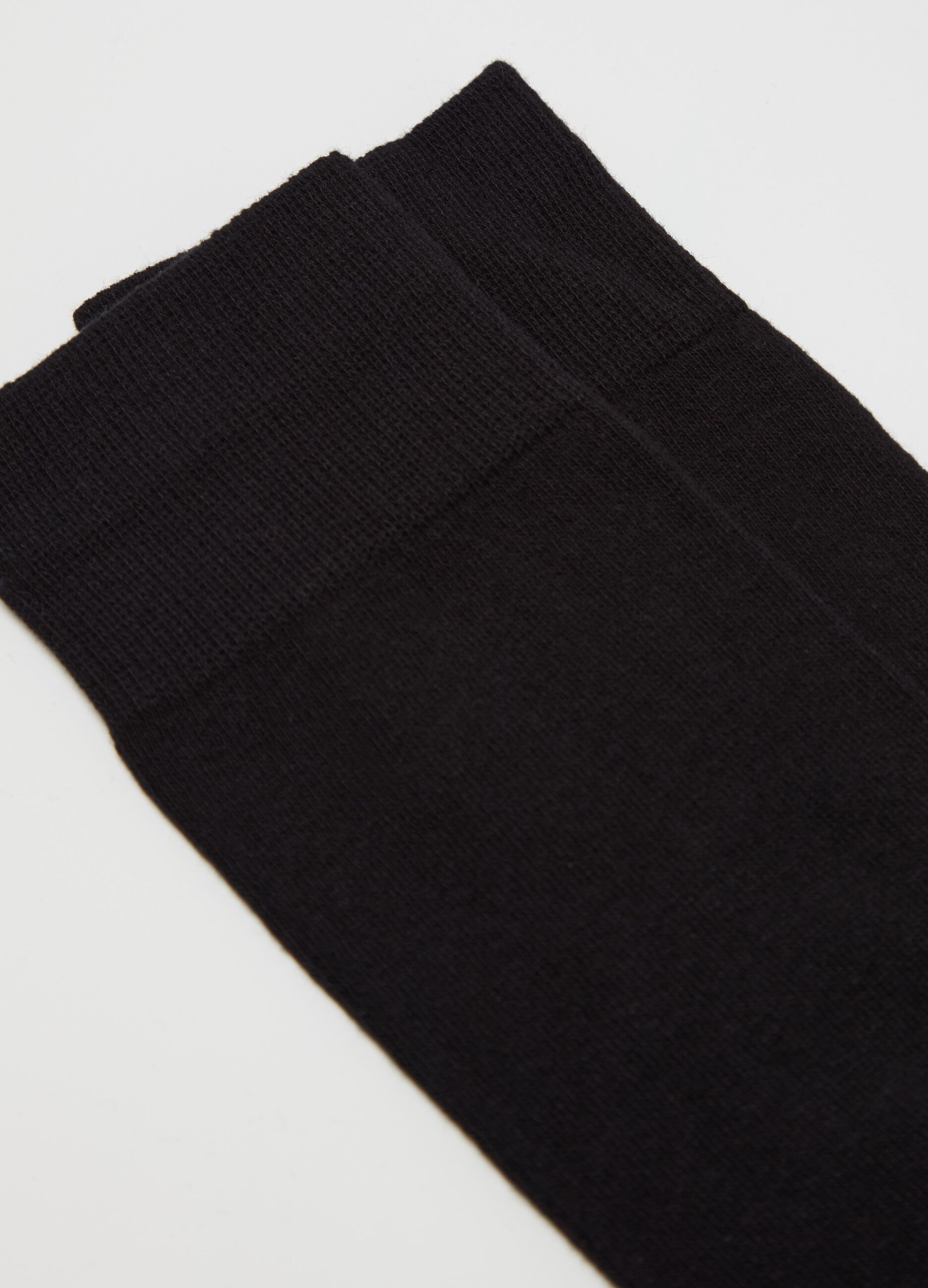 Three-pair pack long socks in organic cotton