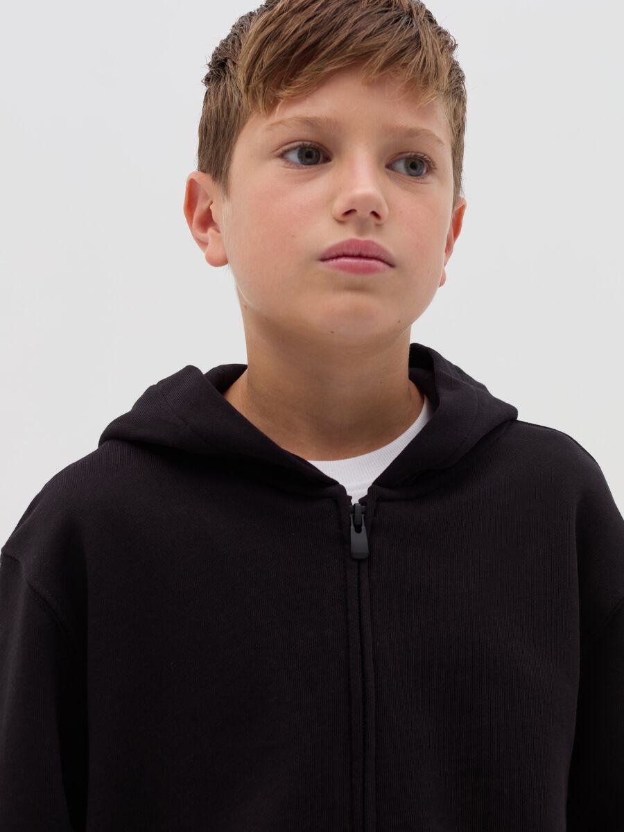 Essential full-zip sweatshirt with hood_2