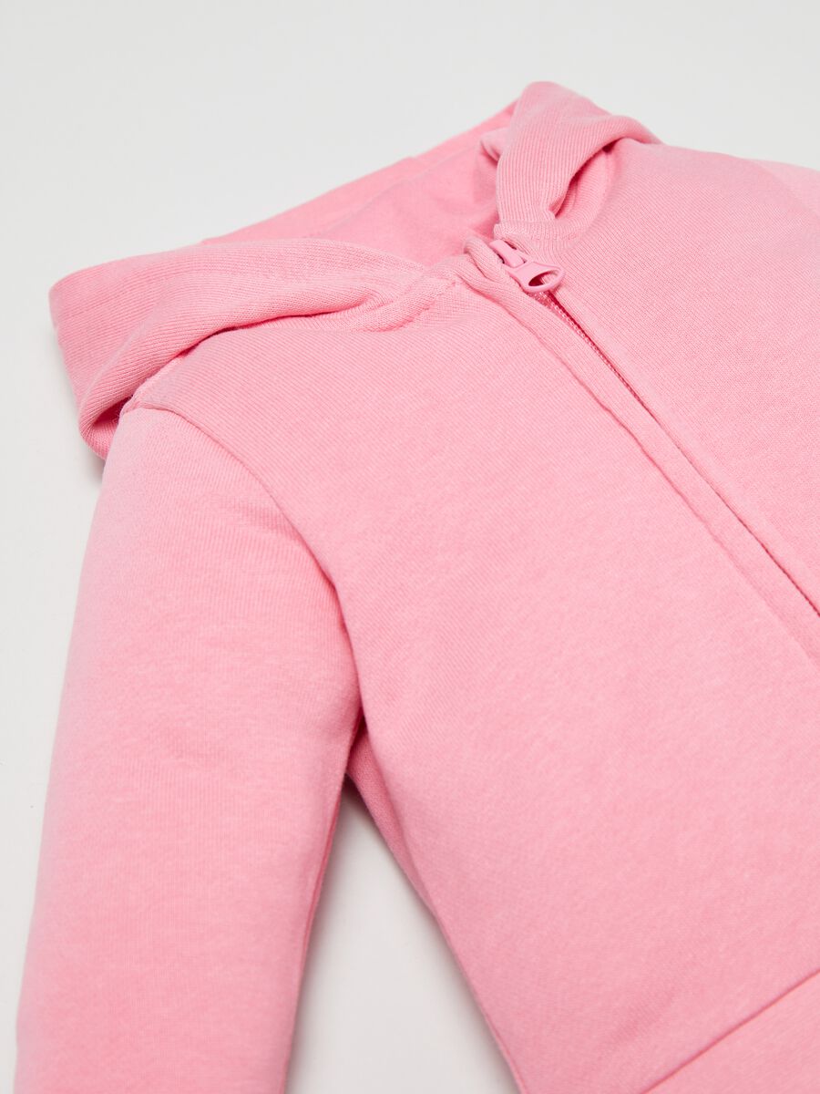 Cotton full-zip sweatshirt with hood._1