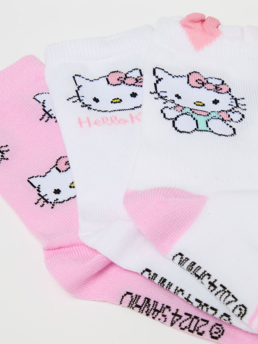 Three-pair pack stretch socks with Hello Kitty design_1