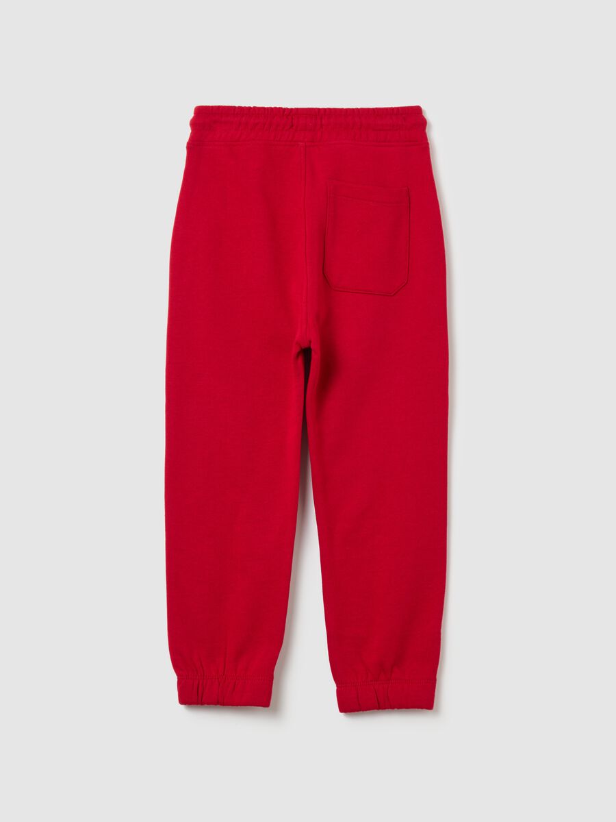 Fleece joggers with drawstring_1