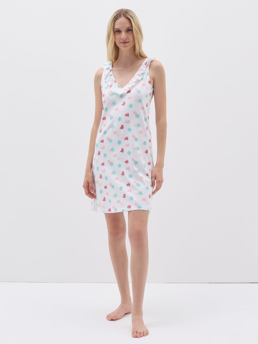Nightdress with hearts print_0