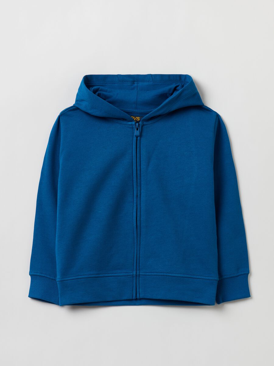 Hooded sweatshirt with zip closure_0