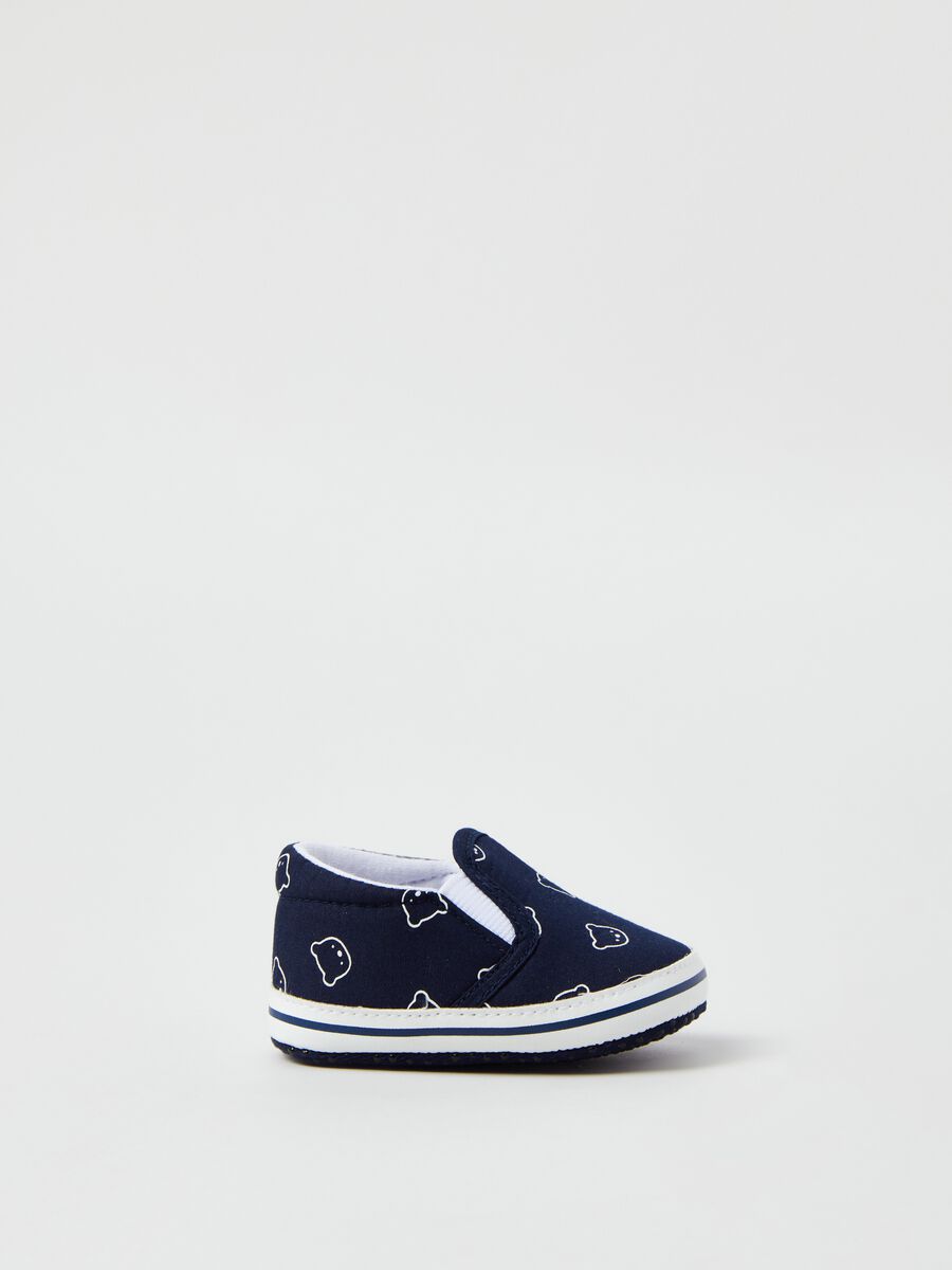 Slip-on shoes with teddy bears print_0