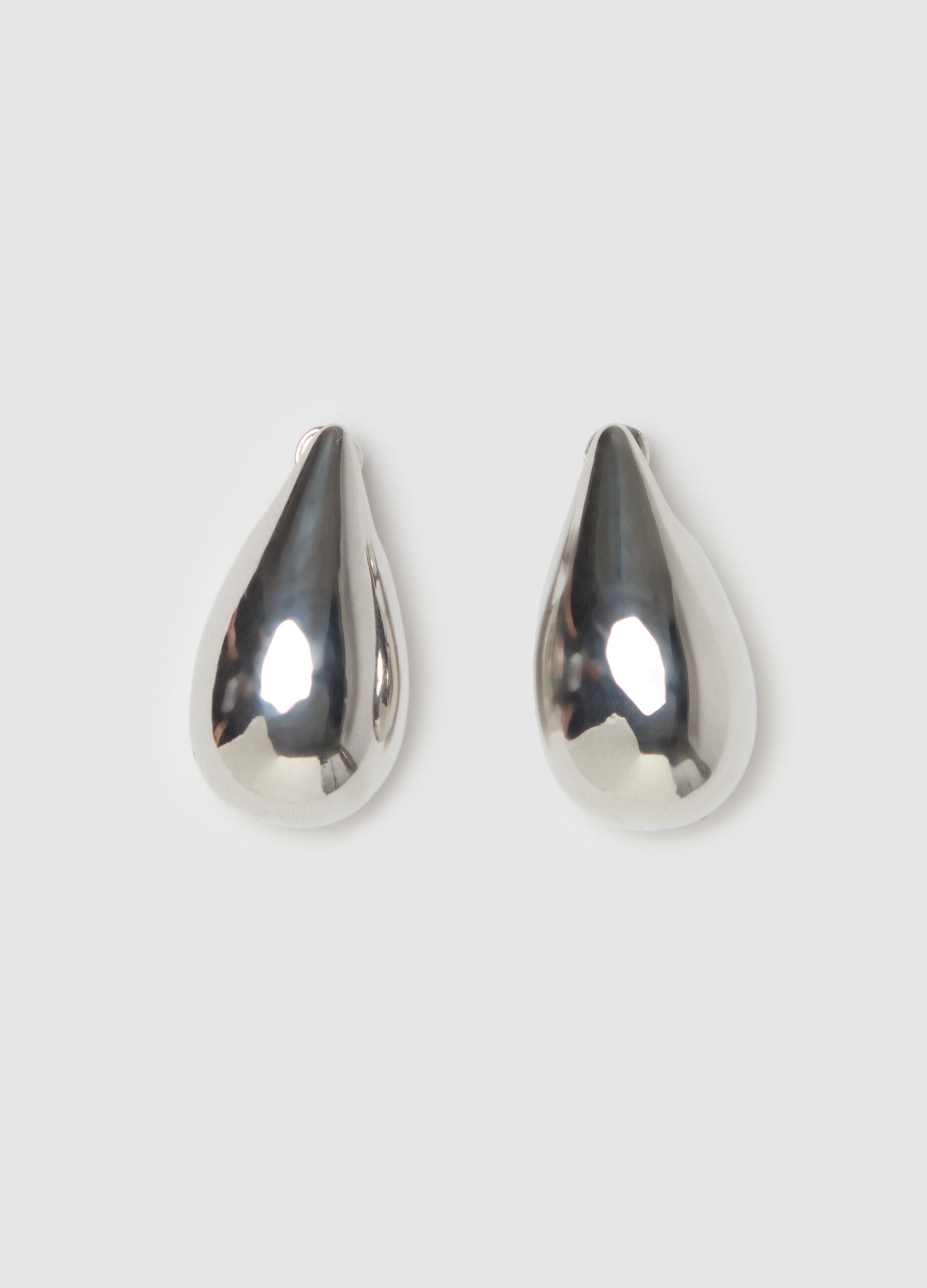 Teardrop dome earrings