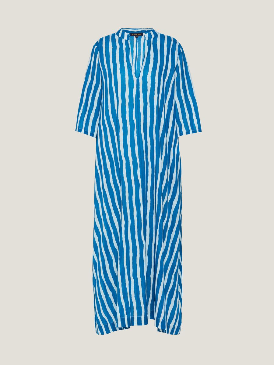 Long striped beach cover-up dress_4