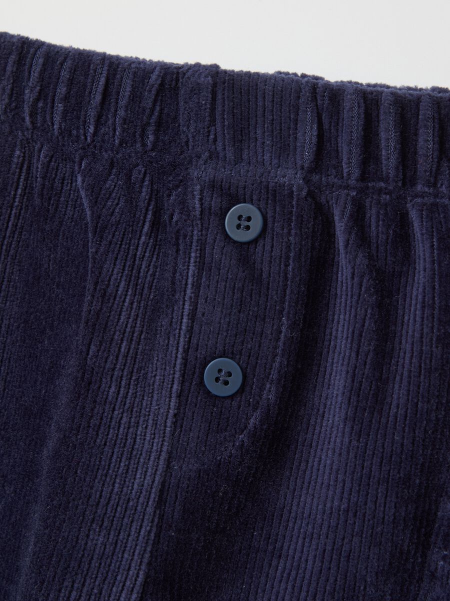 Ribbed velvet trousers with pockets_2