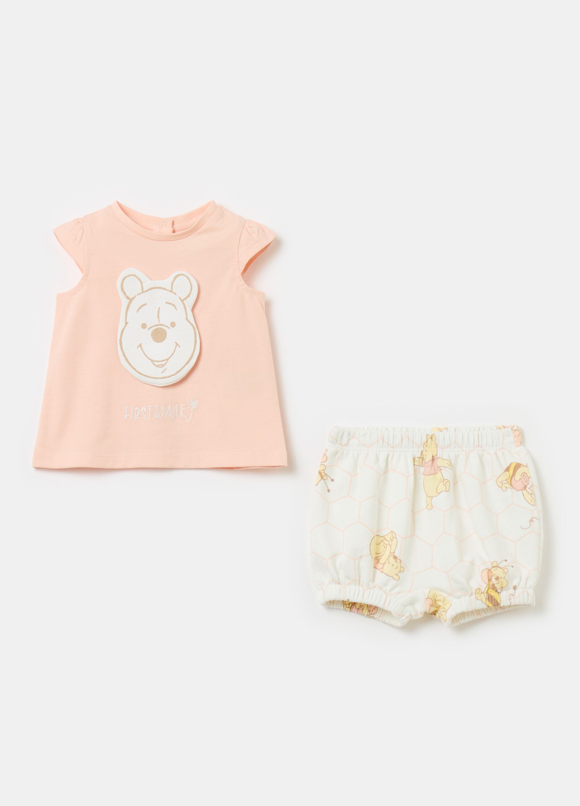 Organic cotton jogging set with Winnie the Pooh patch