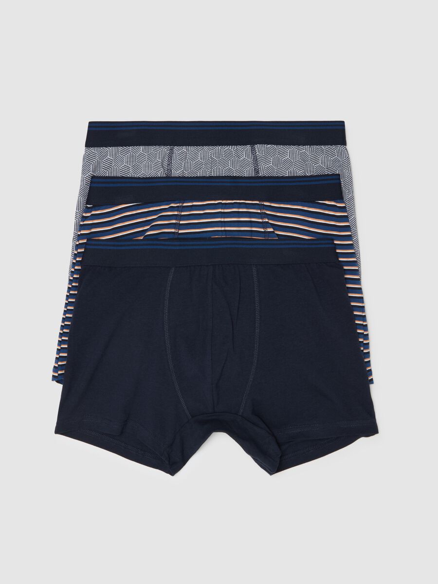 Three-pair pack midi boxer shorts with striped edging_4