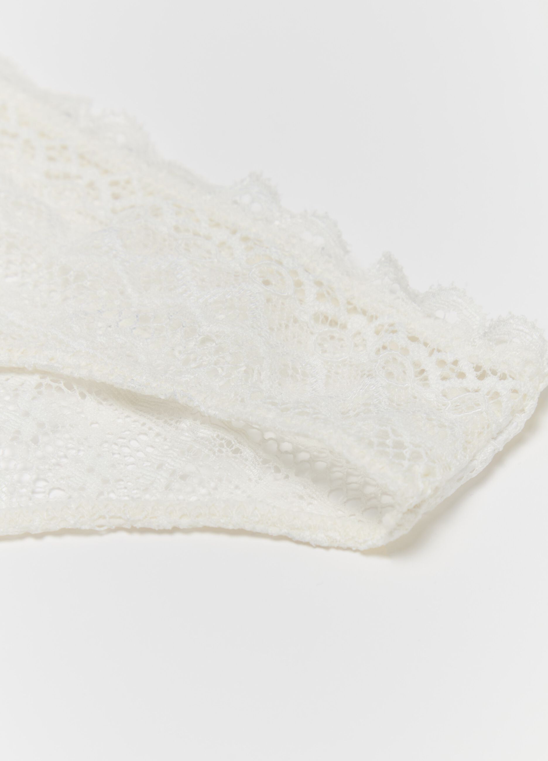 Macramé lace briefs