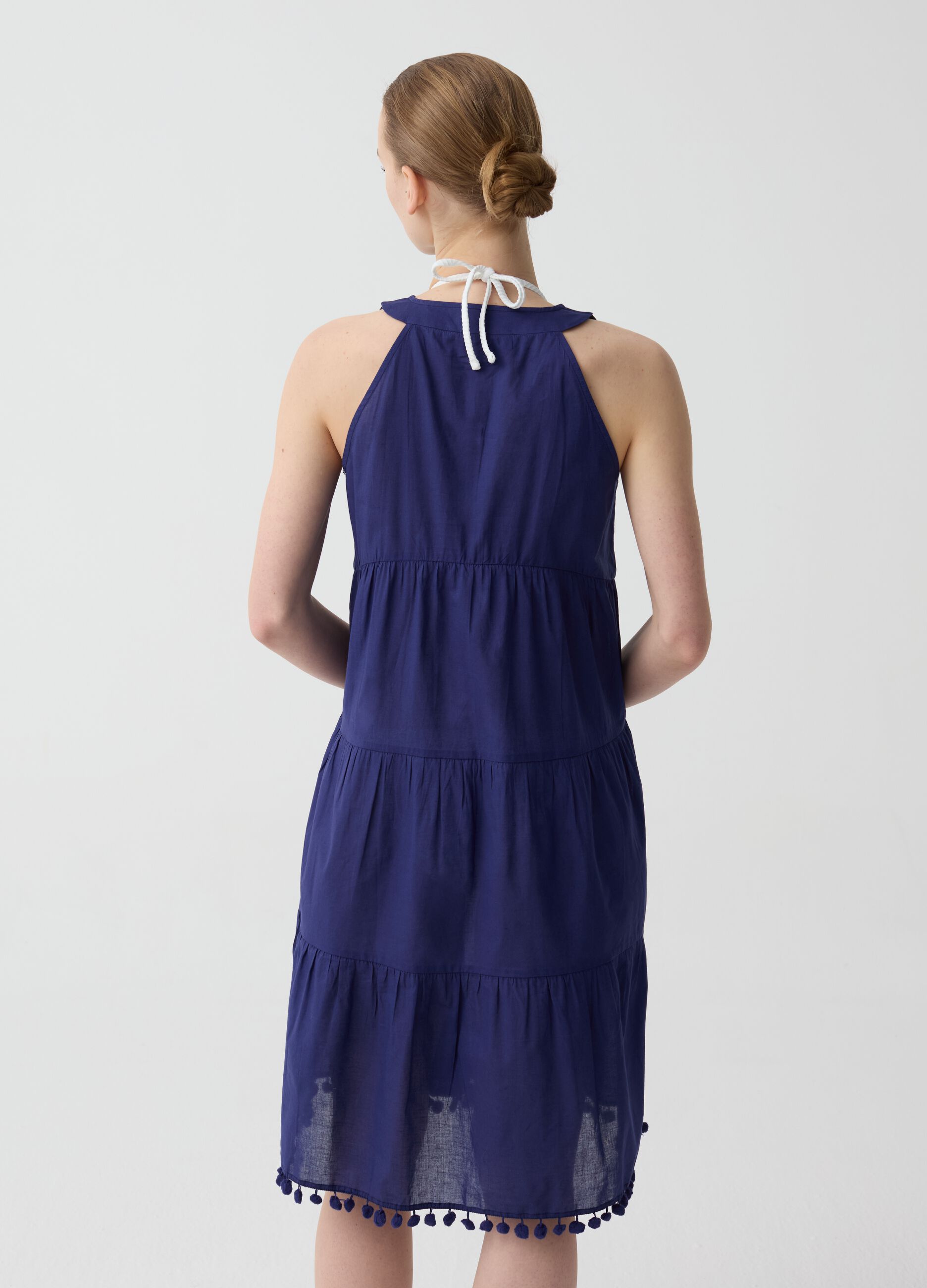 Positano summer dress with flounces