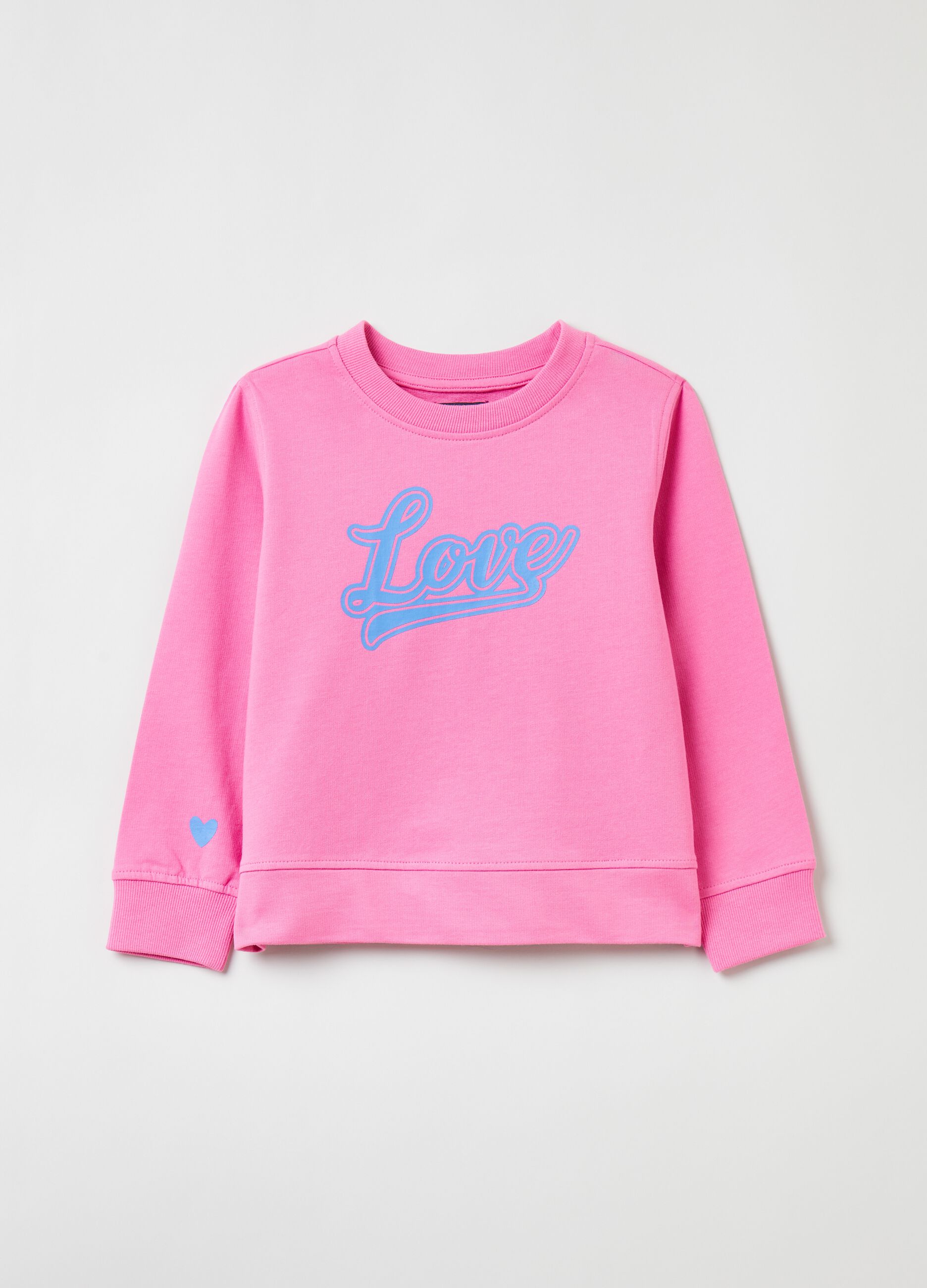 French terry sweatshirt with print