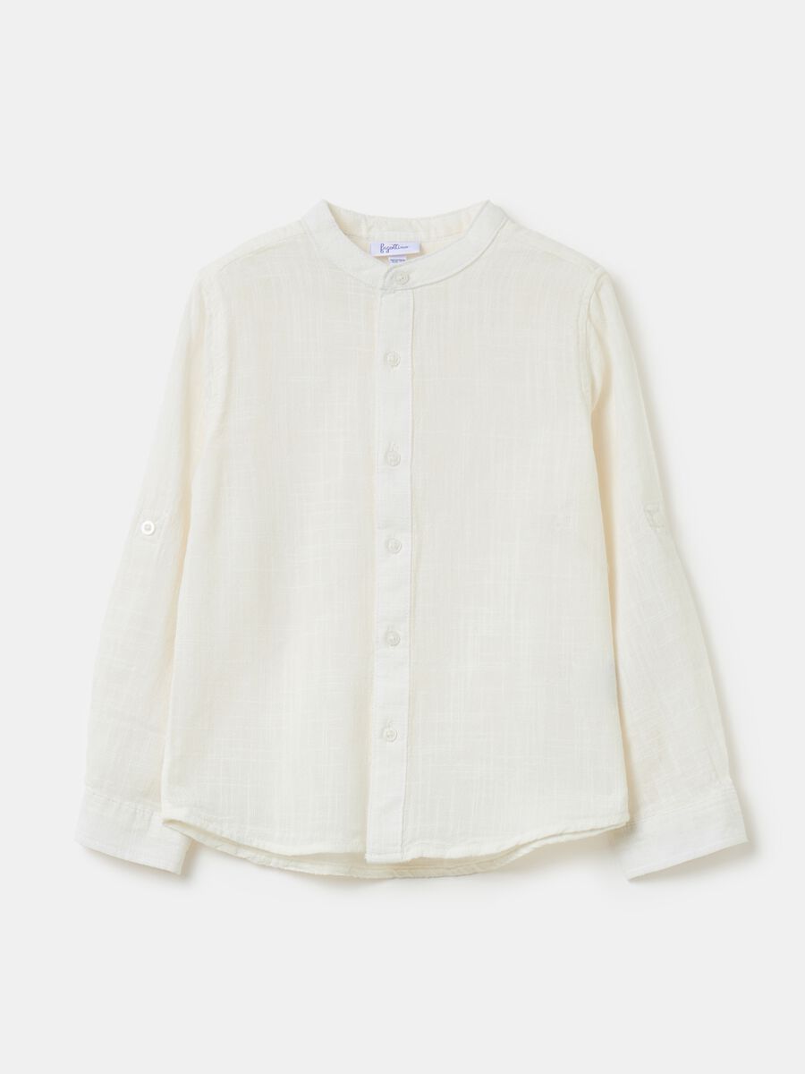 Cotton gauze shirt_0