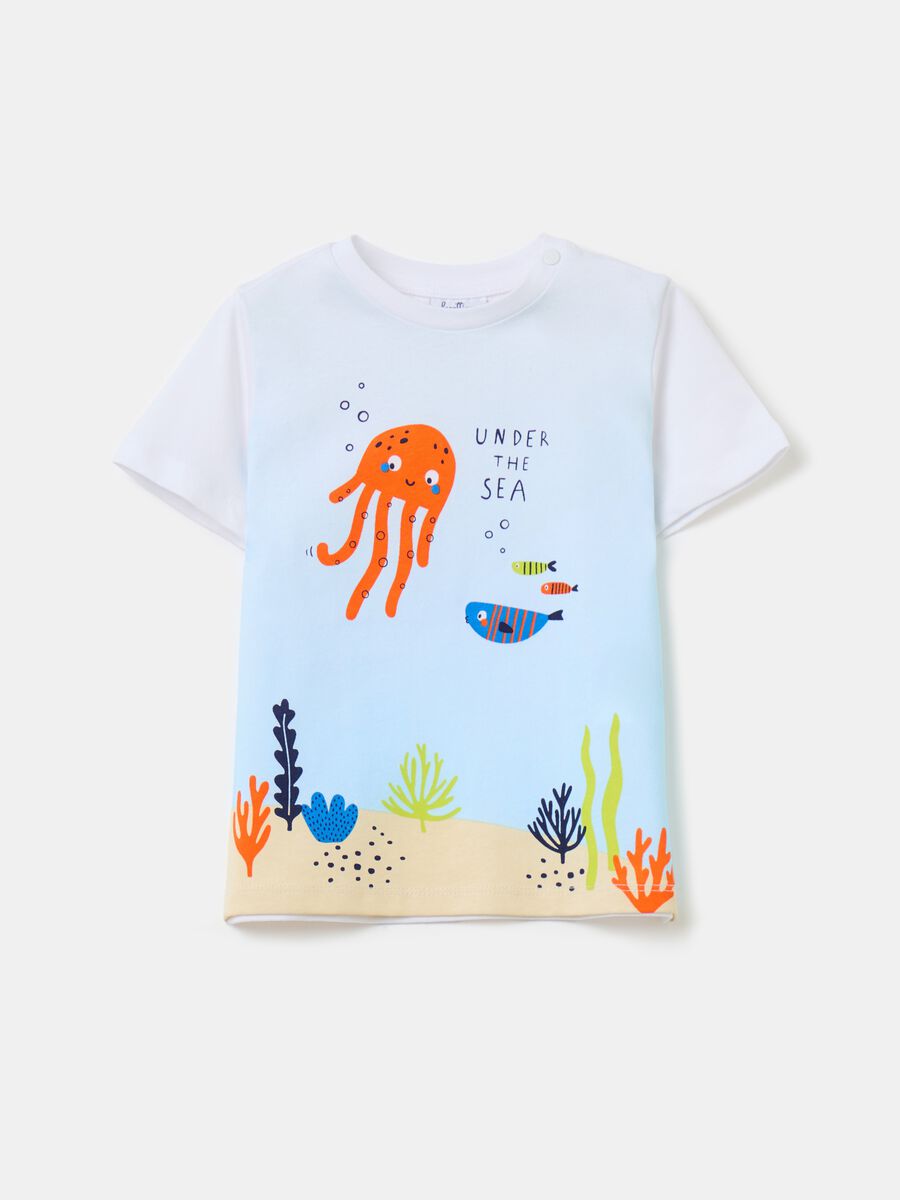 T-shirt with fish print_0
