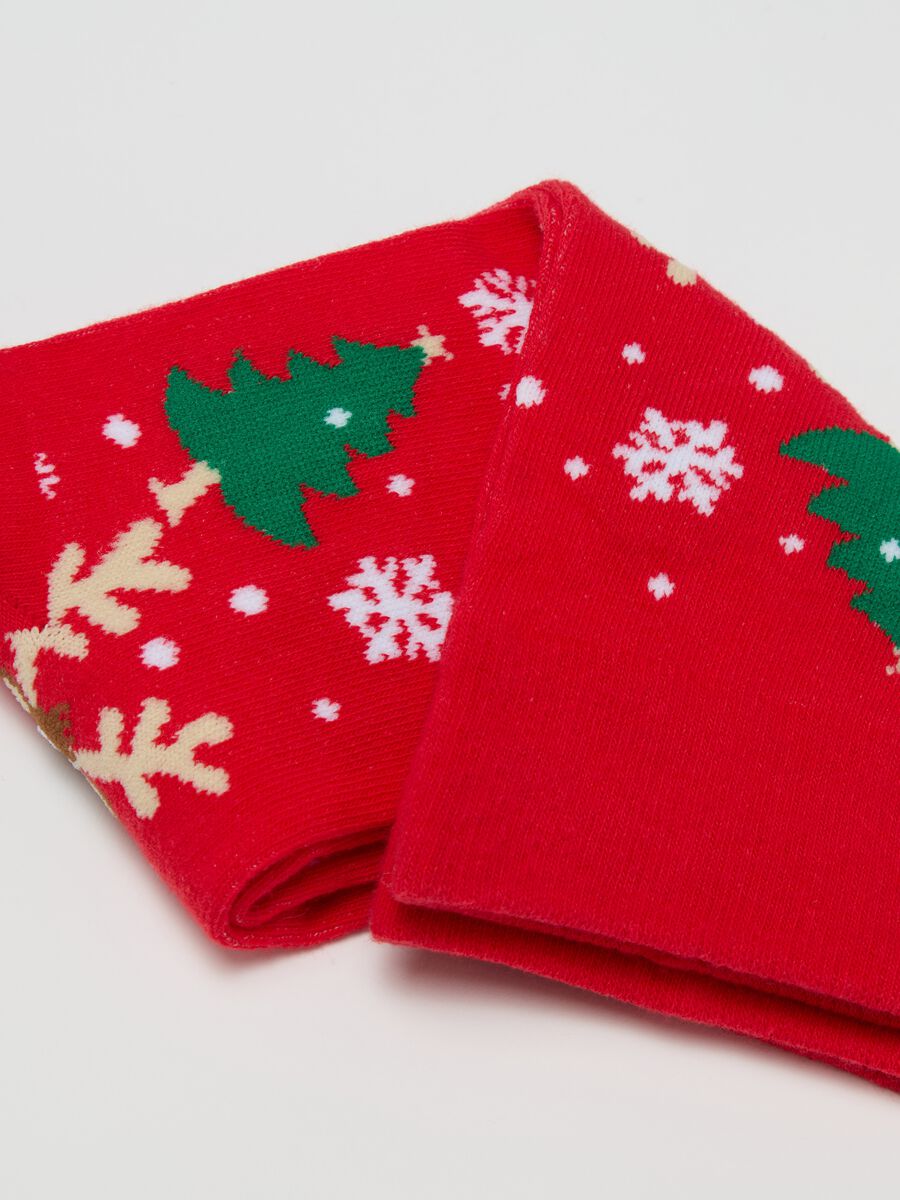 Short socks with jacquard Christmas designs_2