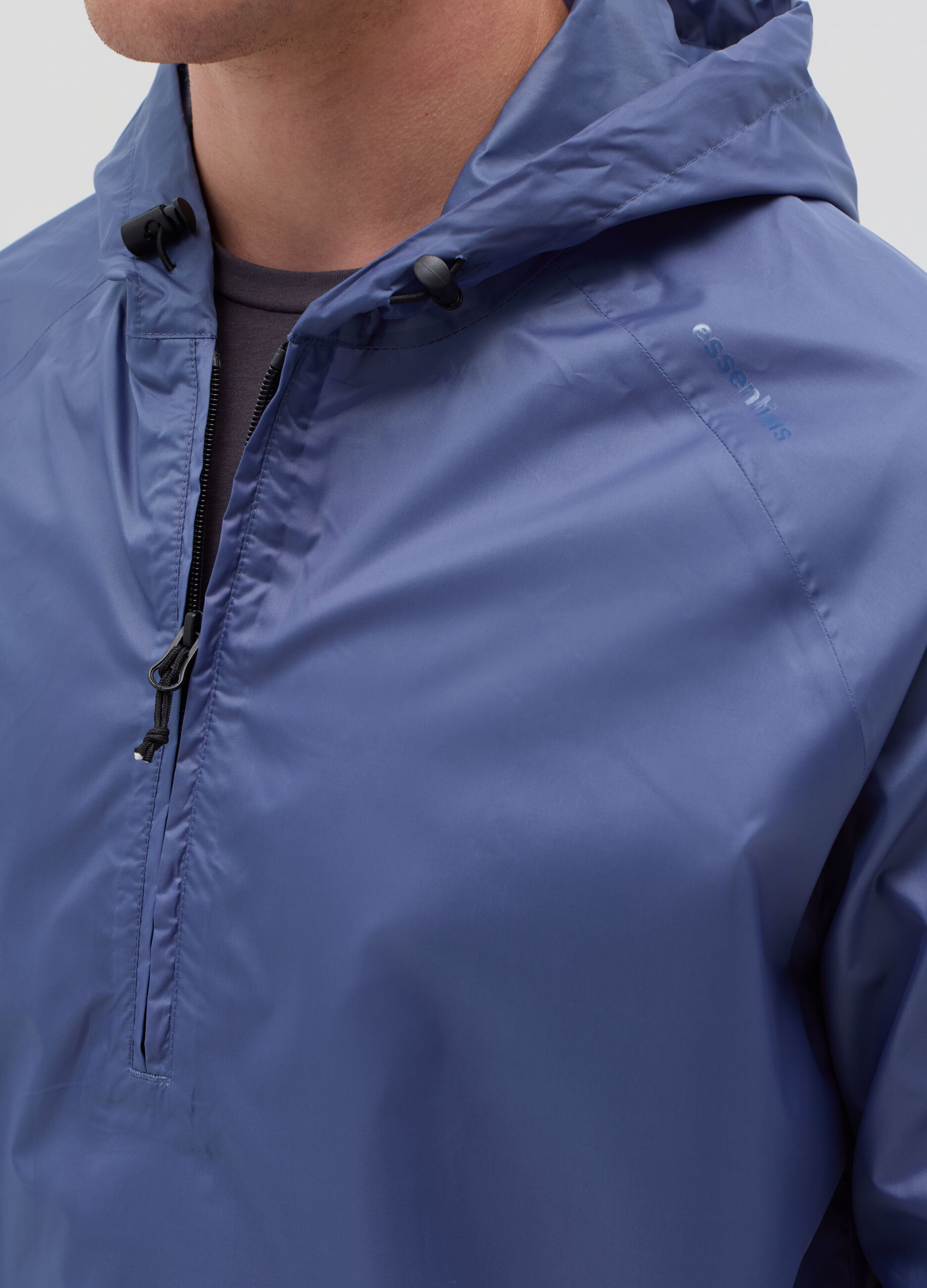 Essential waterproof half-zip jacket