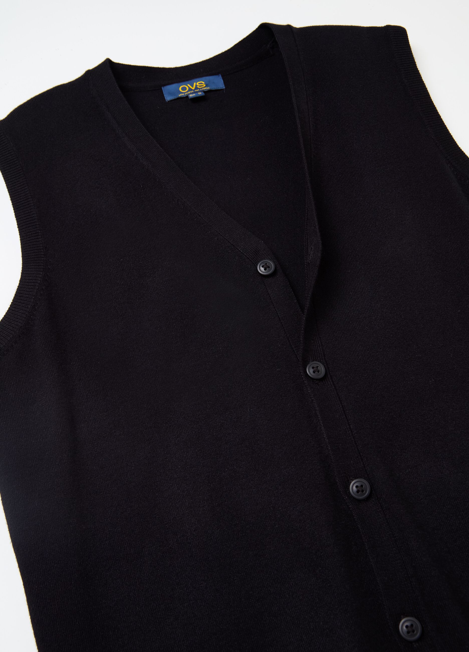 Gilet with V neck